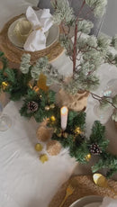 LED Light Diner Candle Beige