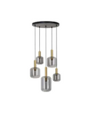 Hanglamp Lekar 5 Lichts Rond