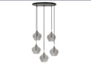 Hanglamp Rakel 5 lamps Rond