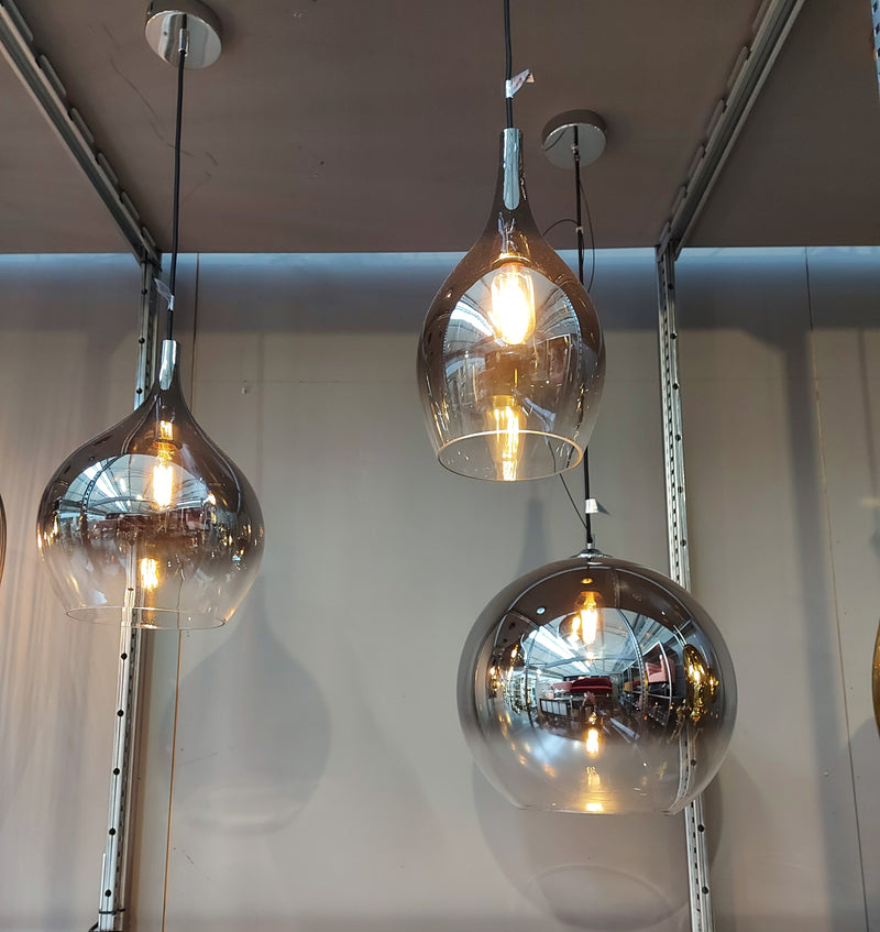 Hanglamp Pendant Lamp Bubble Shadow Chrome