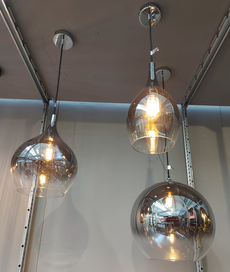 Hanglamp Pendant Lamp Bubble Shadow Chrome