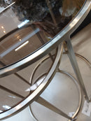 Duarte Set van 2 Glas bruin-Licht goud