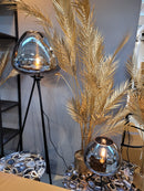 Vloerlamp Mayson Mat zwart+Glas smoke