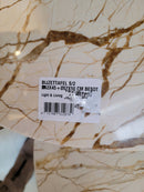 Bijzettafel S/2 Besot marmer bruin-goud