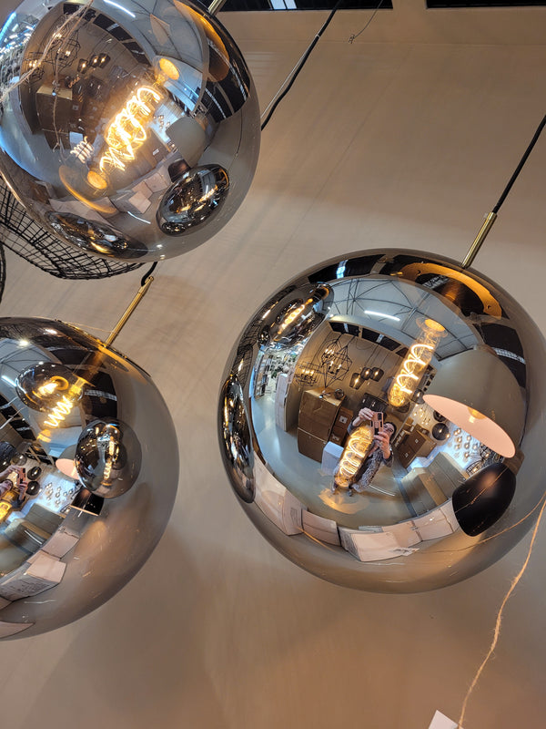 Hanglamp Medina Antiek brons-glas smoke