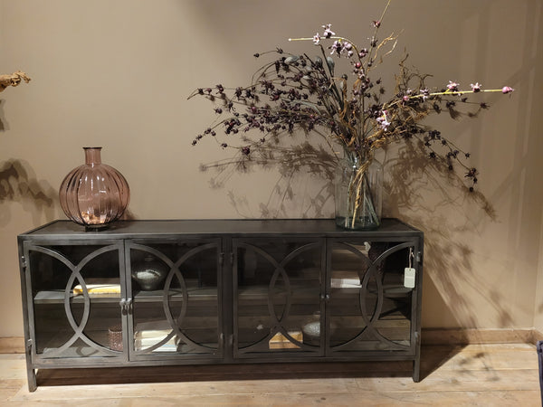 Stelvio metal sideboard 4 drs.