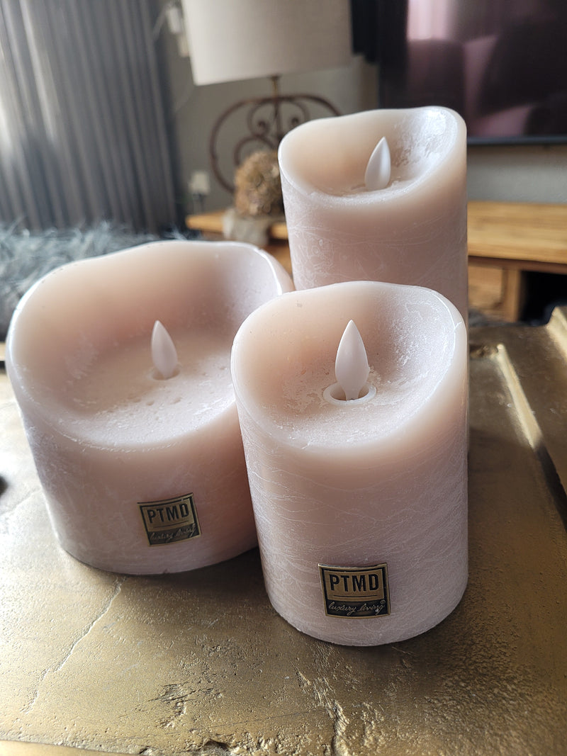LED Light Candle beige moveable flame