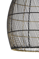 Hanglamp Meya zwart-goud