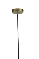 Hanglamp Magdala Glas lichtgrijs+goud