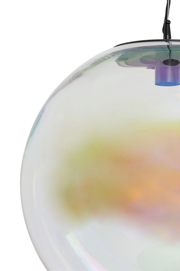 Hanglamp Medina Glas rainbow+zwart