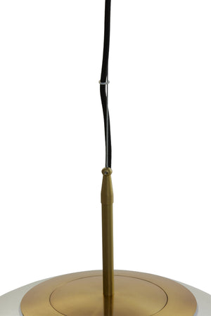 Hanglamp Medina Antiek brons-glas smoke