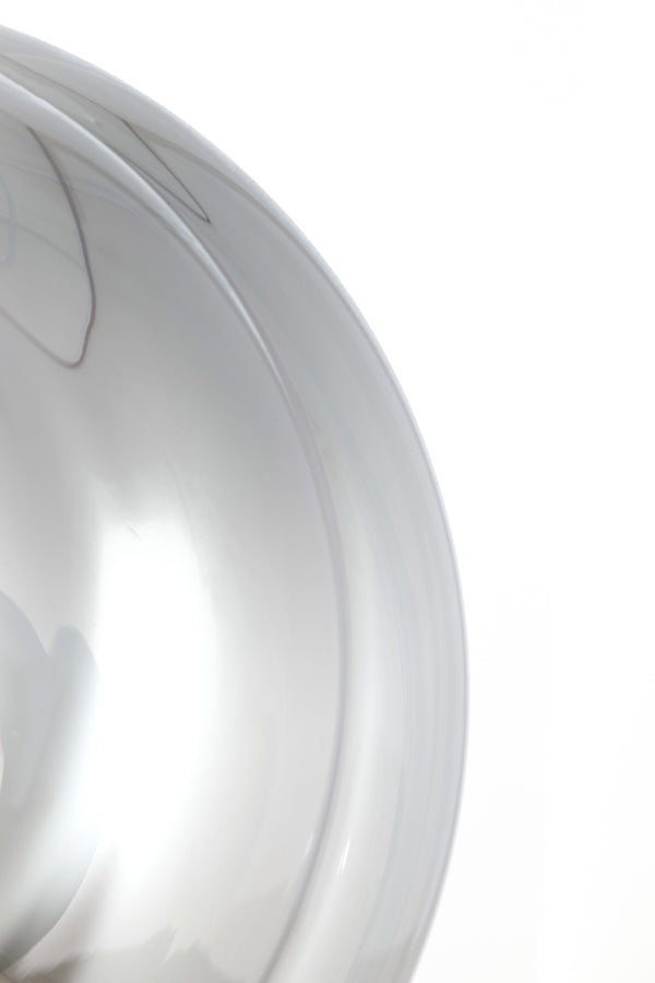 Hanglamp Misty glas smoke+mat zwart