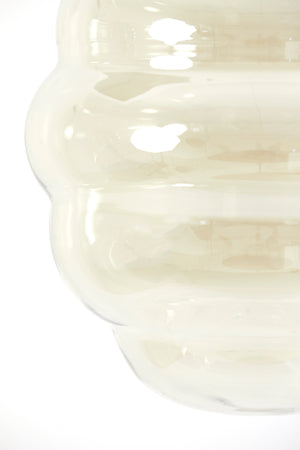 Hanglamp Misty glas amber+goud