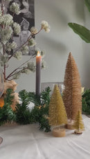 LED Light Diner Candle Beige