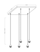 Universele 5 Lamps plafondplaat