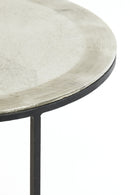 Bijzettafel S/2 Talca ruw nikkel