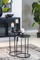 Bijzettafel S/2 Talca lood antiek edge