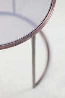 Duarte Set van 2 Glas bruin-Antiek koper