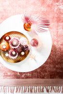 Bijzettafel Rickerd Wit marmer-antiek brons