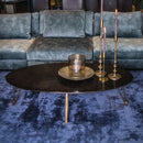 Hero Bronze messing aluminium koffietafel ovaal