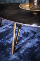 Hero Bronze messing aluminium koffietafel ovaal