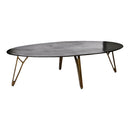 Hero Bronze messing aluminium koffietafel ovaal