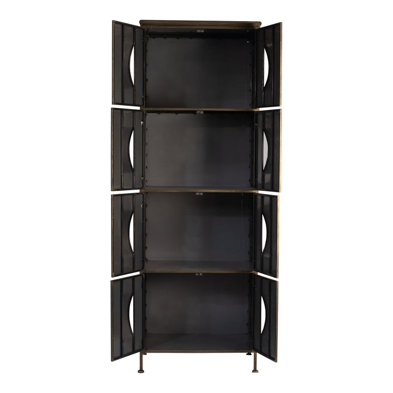 Cave Black iron cabinet high