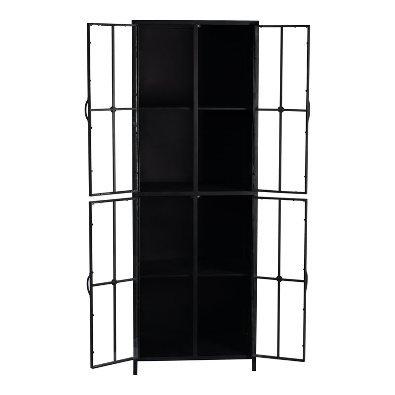 Cave Black iron cabinet high