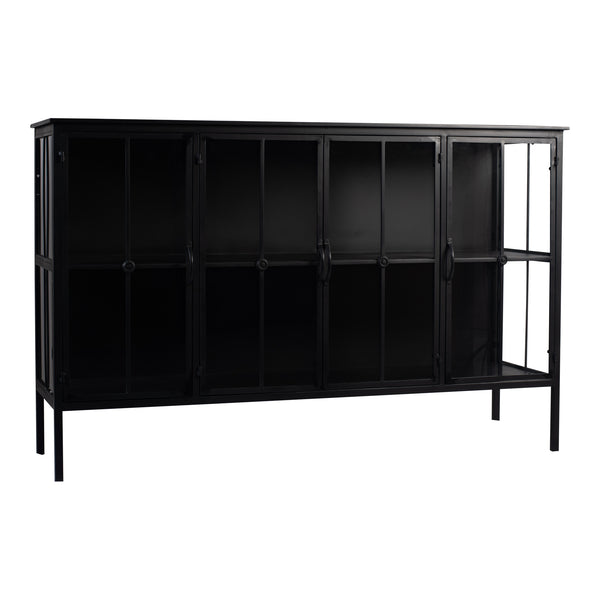 Cave Black iron cabinet low