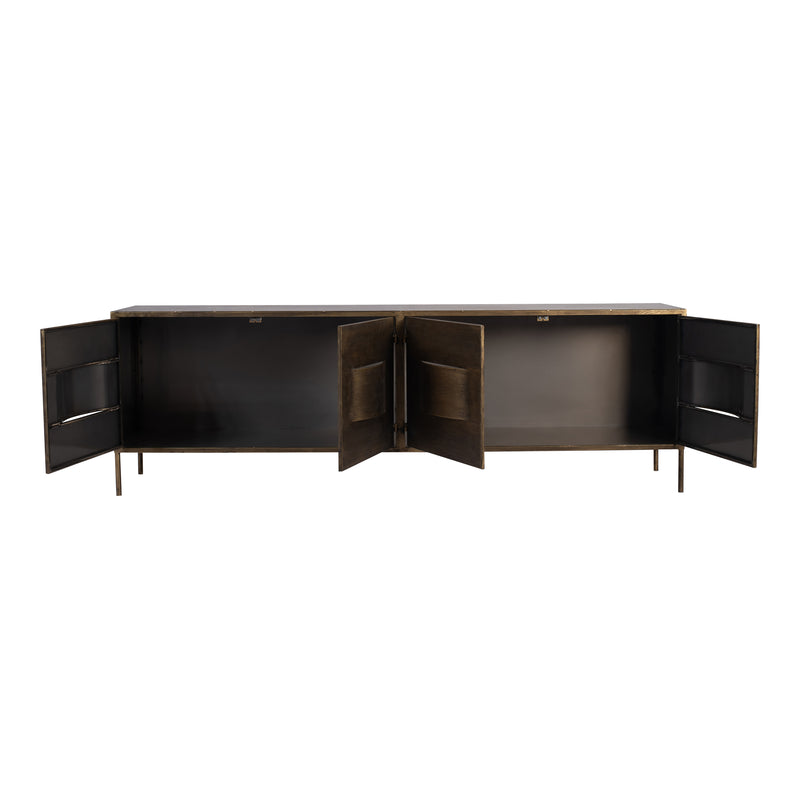 Acalia Gold metal TV cabinet 4 drawers