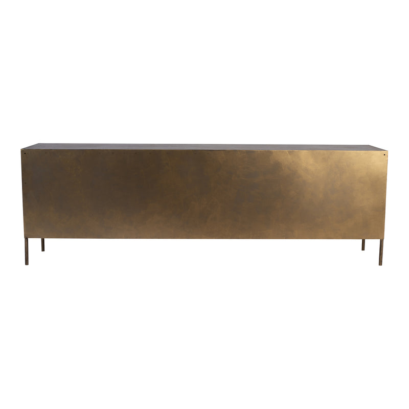 Acalia Gold metal TV cabinet 4 drawers
