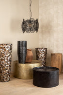 Jerry Bronze alu sheet coffeetable print round SV2