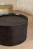 Jerry Bronze alu sheet coffeetable print round SV2