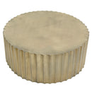 Jenter Gold iron coffeetable ribbed outside rnd