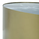 Mizza gold iron coffeetable enabel marble print