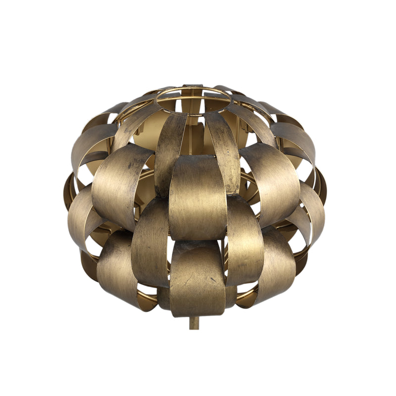Lovis Gold metal table lamp round ball shade