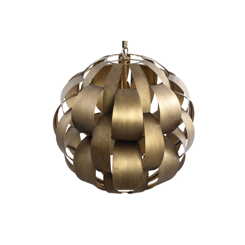 Lovis Gold metal hanging lamp round ball shade