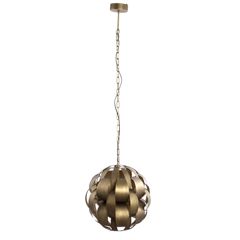 Lovis Gold metal hanging lamp round ball shade