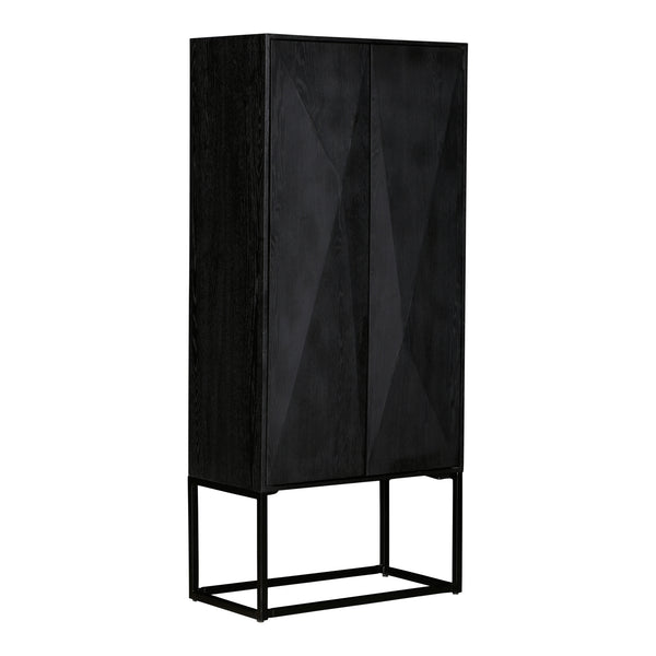 Onyx Cabinet Black 2 drs