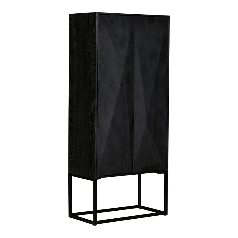 Blader Black oak geometric cabinet MDF doors M