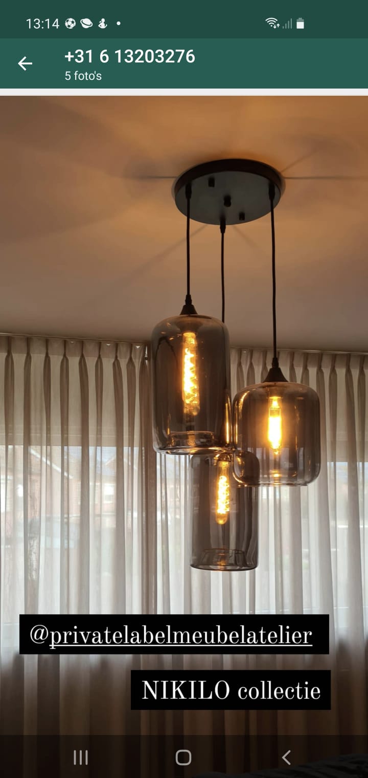 Nikilo/Quinto 3 Lamps plafondplaat