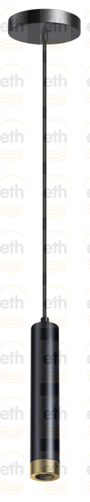 Miller Hanglamp 1x E27 Zwart