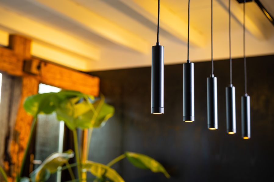 Miller Hanglamp 5x E27 Zwart