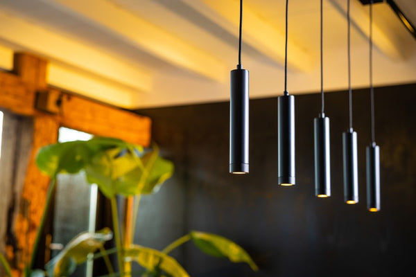 Miller Hanglamp 5x E27 Zwart