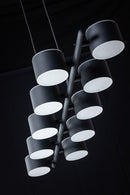 ETH Prince hanglamp 10x G9 verst.kap z.lamp zwart