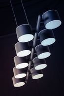 ETH Prince hanglamp 10x G9 verst.kap z.lamp zwart