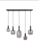 Hanglamp Lekar Zwart 5 Lamps
