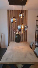 Hanglamp Mayson 1 lamps Mat zwart+Glas smoke