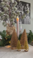 LED Light Diner Candle Beige