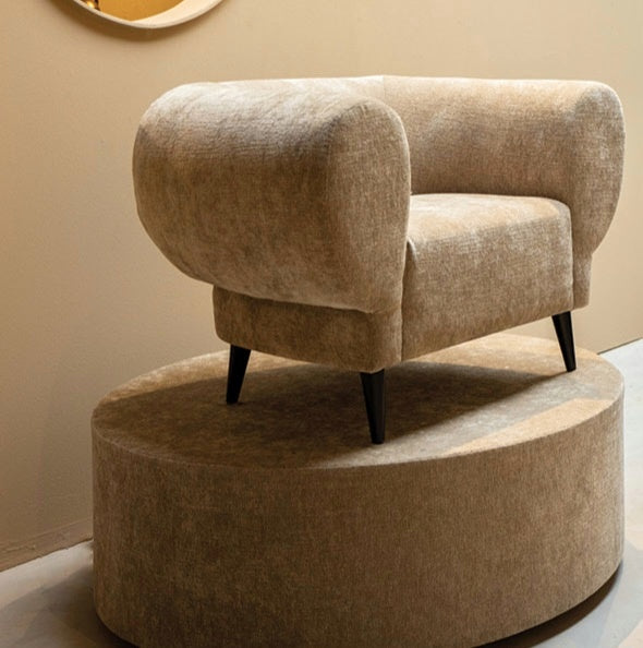 Elefan Cream fauteuil round armrest